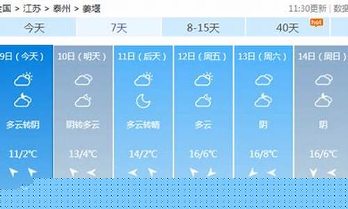 姜堰天气预报30天准确_姜堰天气预报30天准确一览表