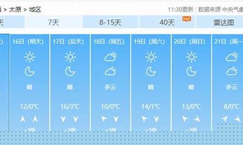 太原天气预报10天下雪