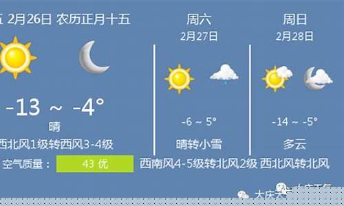 大庆天气预报15天气 v_大庆天气预报15天气 v震